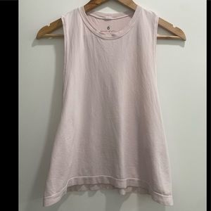 Spiritual Gangster Open Side Sleeveless Top in Ballet Pink